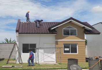 Repainting of faded roof panels